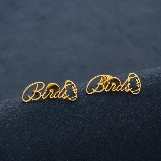 Mini "Birds" Football Earrings