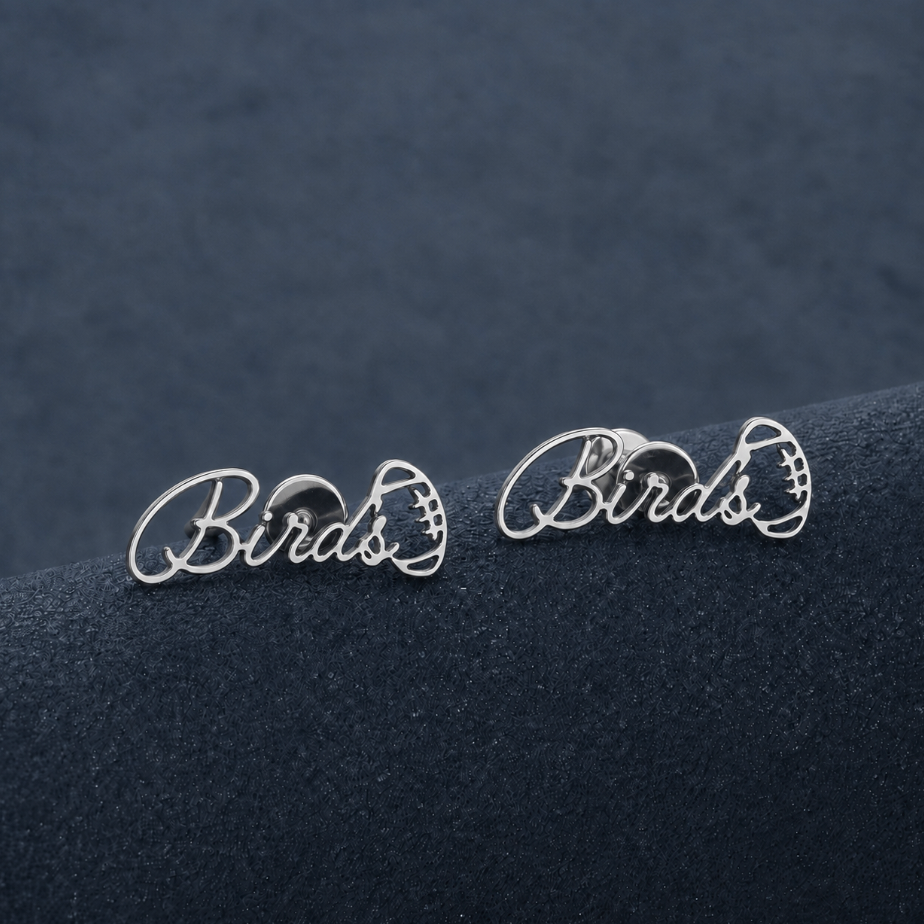 Mini "Birds" Football Earrings