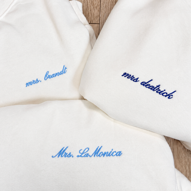 Customized Bridal Mockneck Sweatshirt