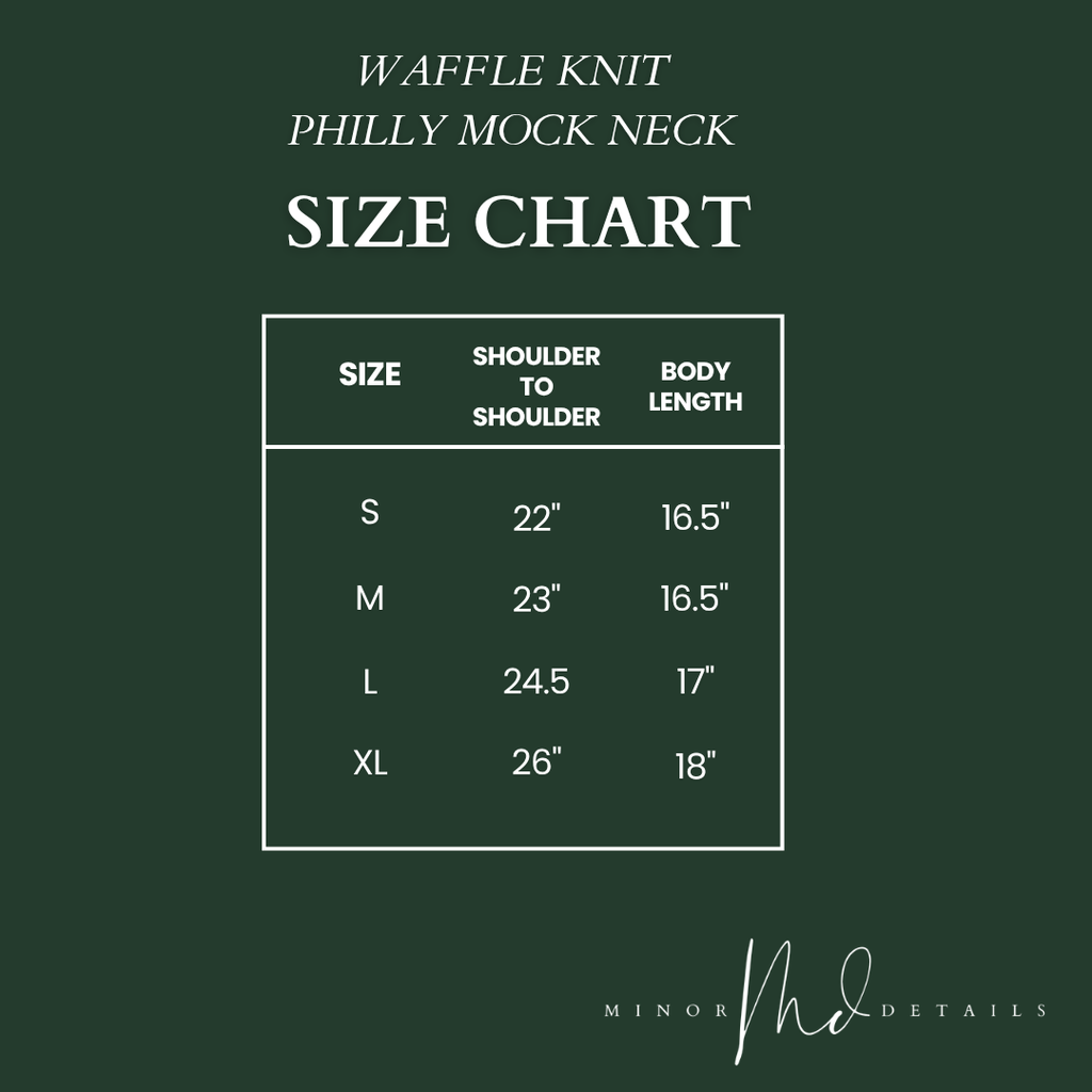 Waffle Knit Philly Mock Neck