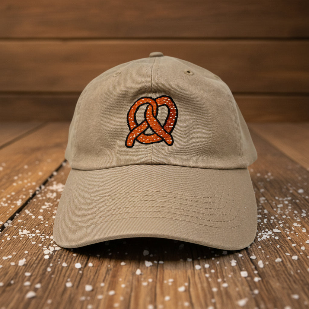 Pretzel Embroidered Hat
