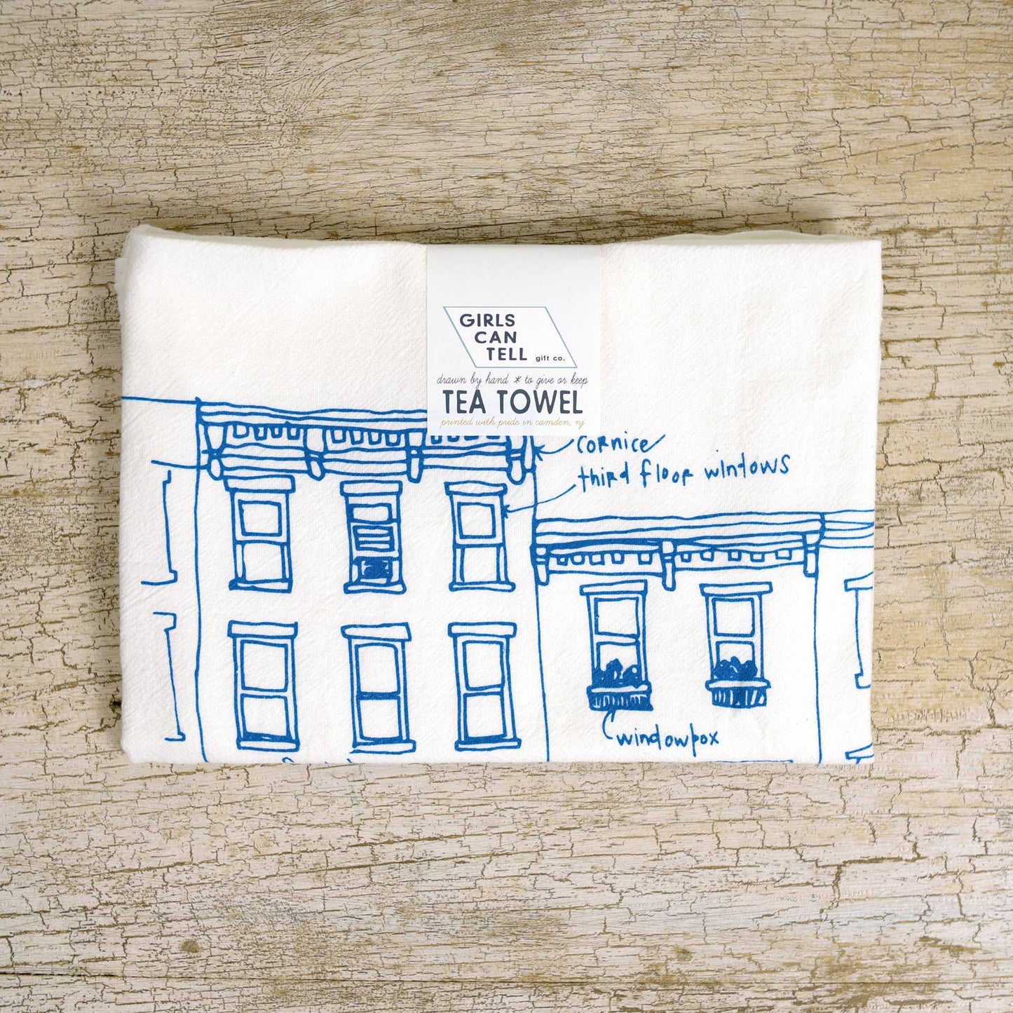 Philly Rowhouses Tea Towel