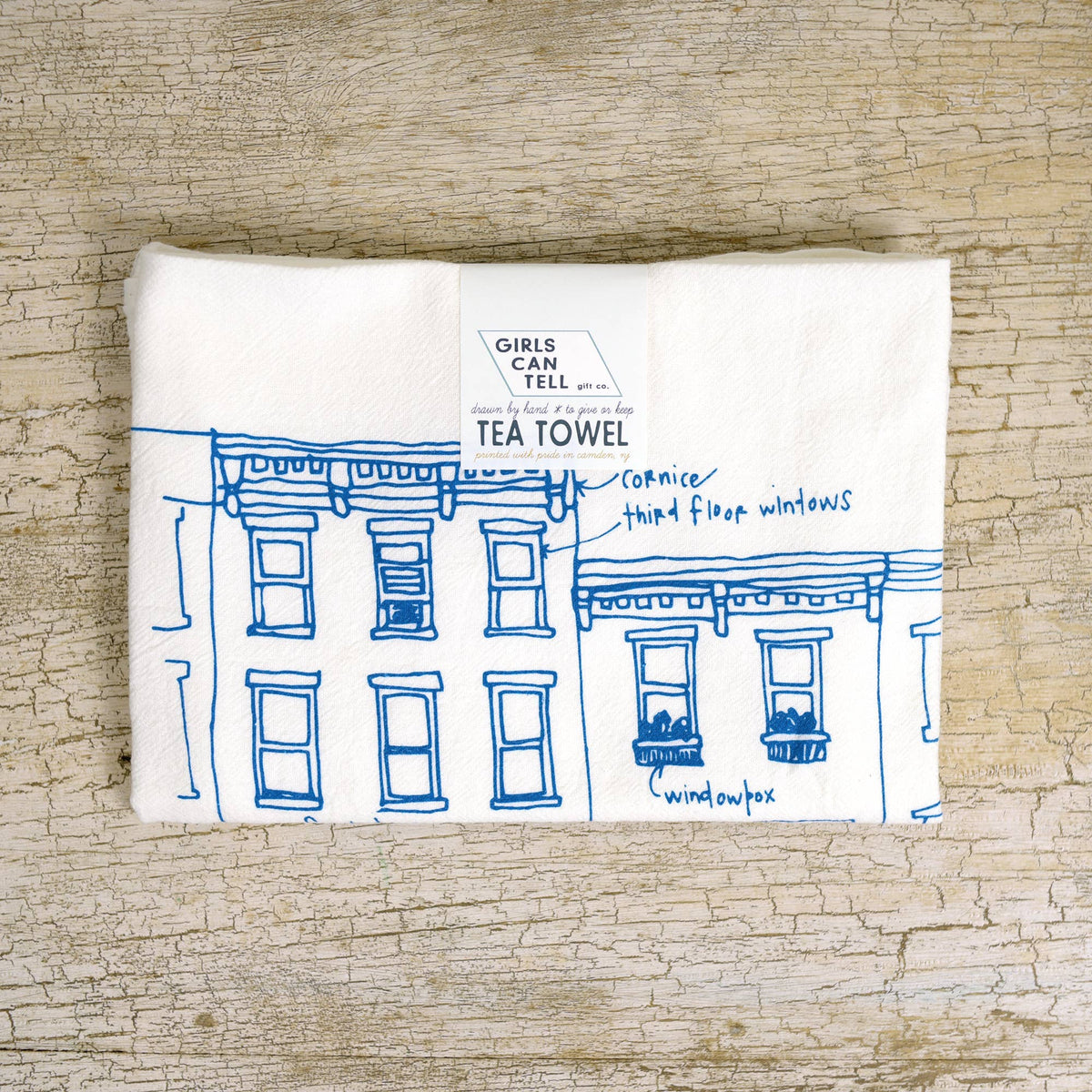 Philly Rowhouses Tea Towel