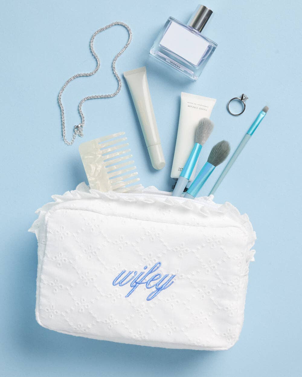 Wifey Eyelet Cosmetic Bag