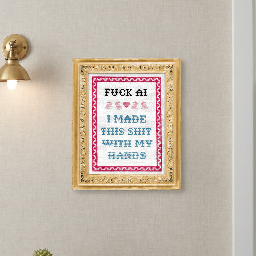 F*CK AI Deluxe Cross Stitch Kit