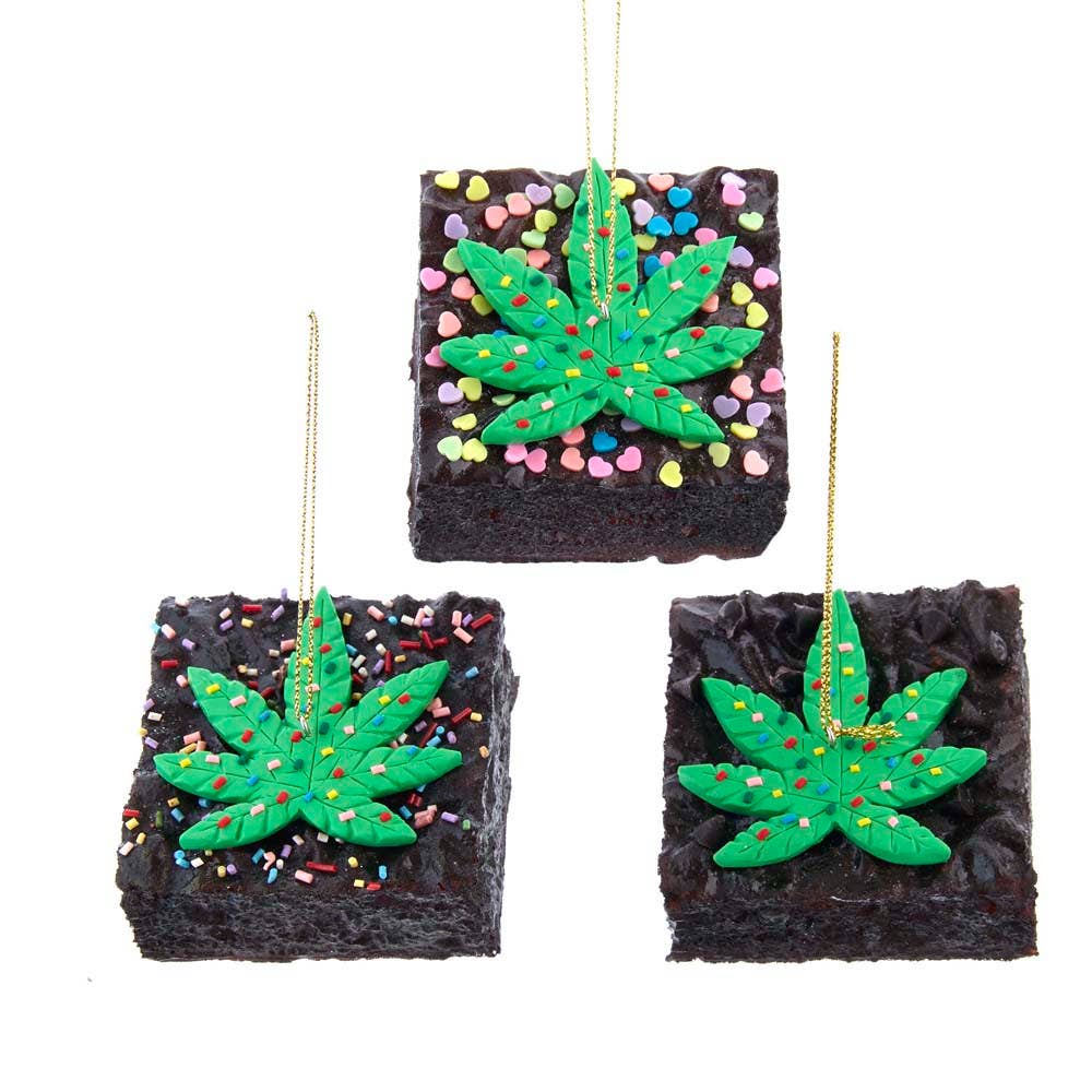 Weed Brownie Ornament