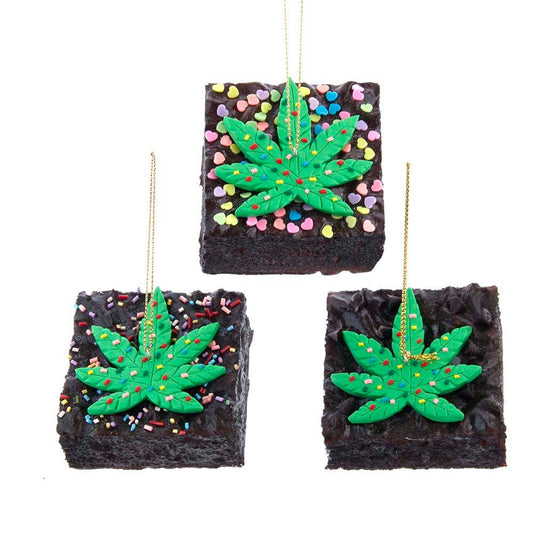 Weed Brownie Ornament