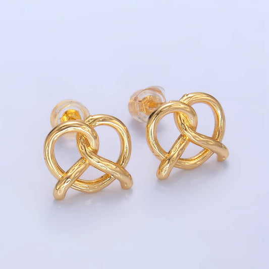 Pretzel Stud Earring