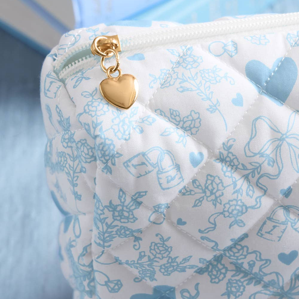 Quilted Bride Cosmetic Bag