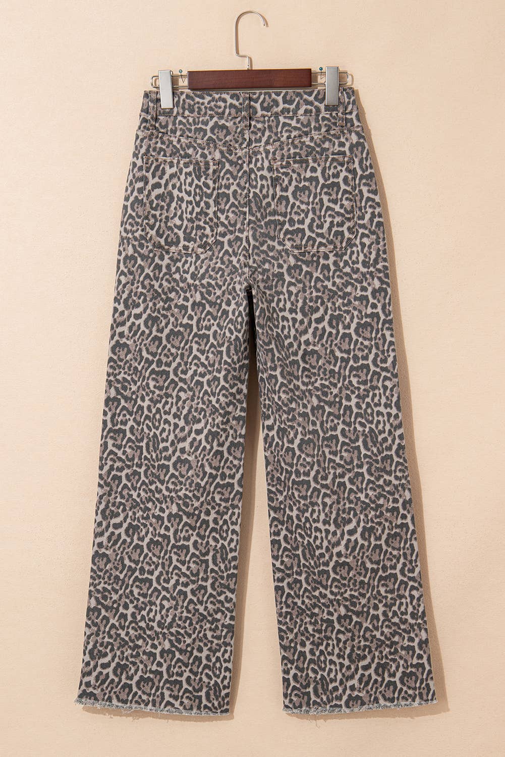 Leopard Denim Pants