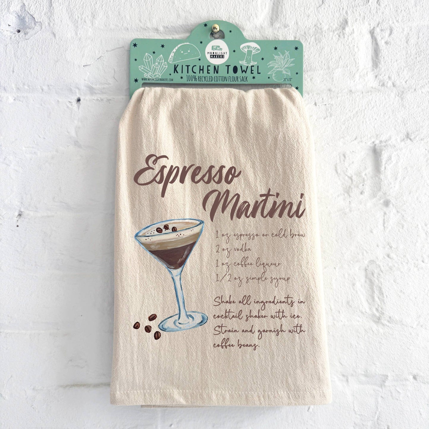 Espresso Martini Recipe Tea Towel