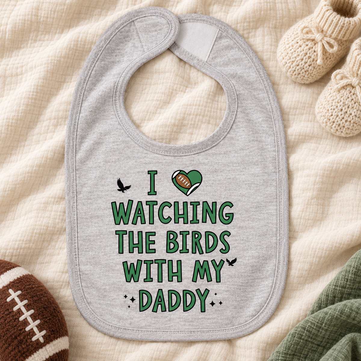 Watching the Birds with Daddy Bib