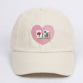 Mahjong Heart Tiles Embroidered Hat