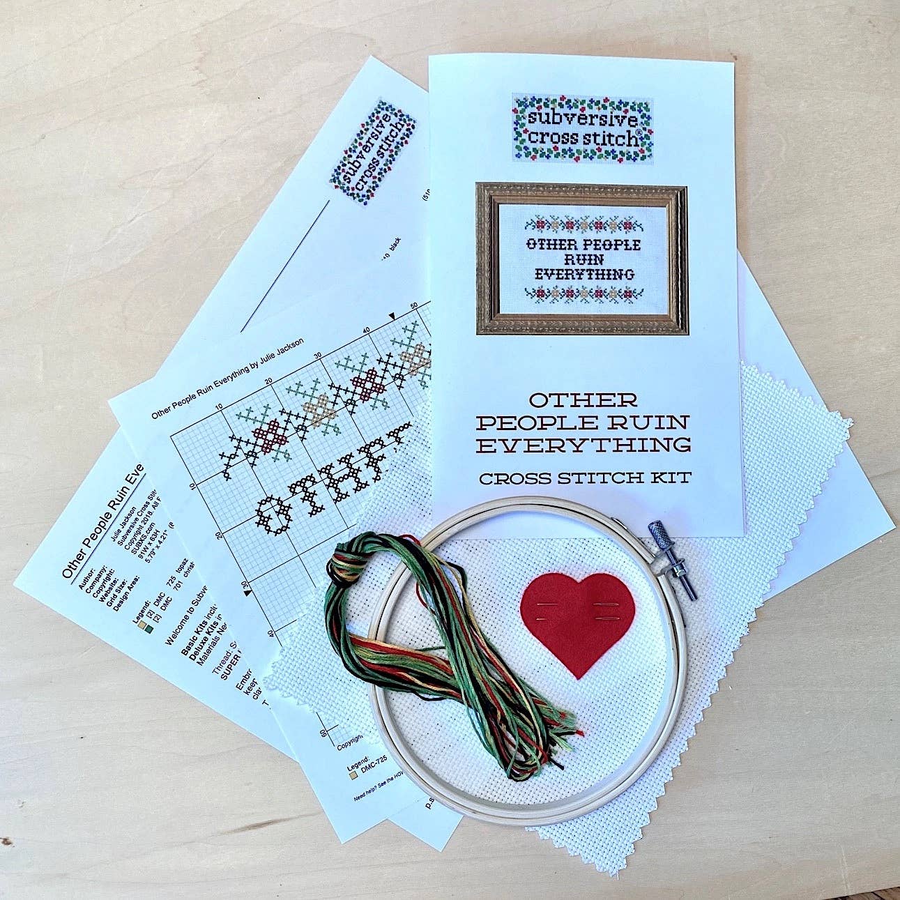 Thank You for Not Discussing the Outside World Cross Stitch Kit