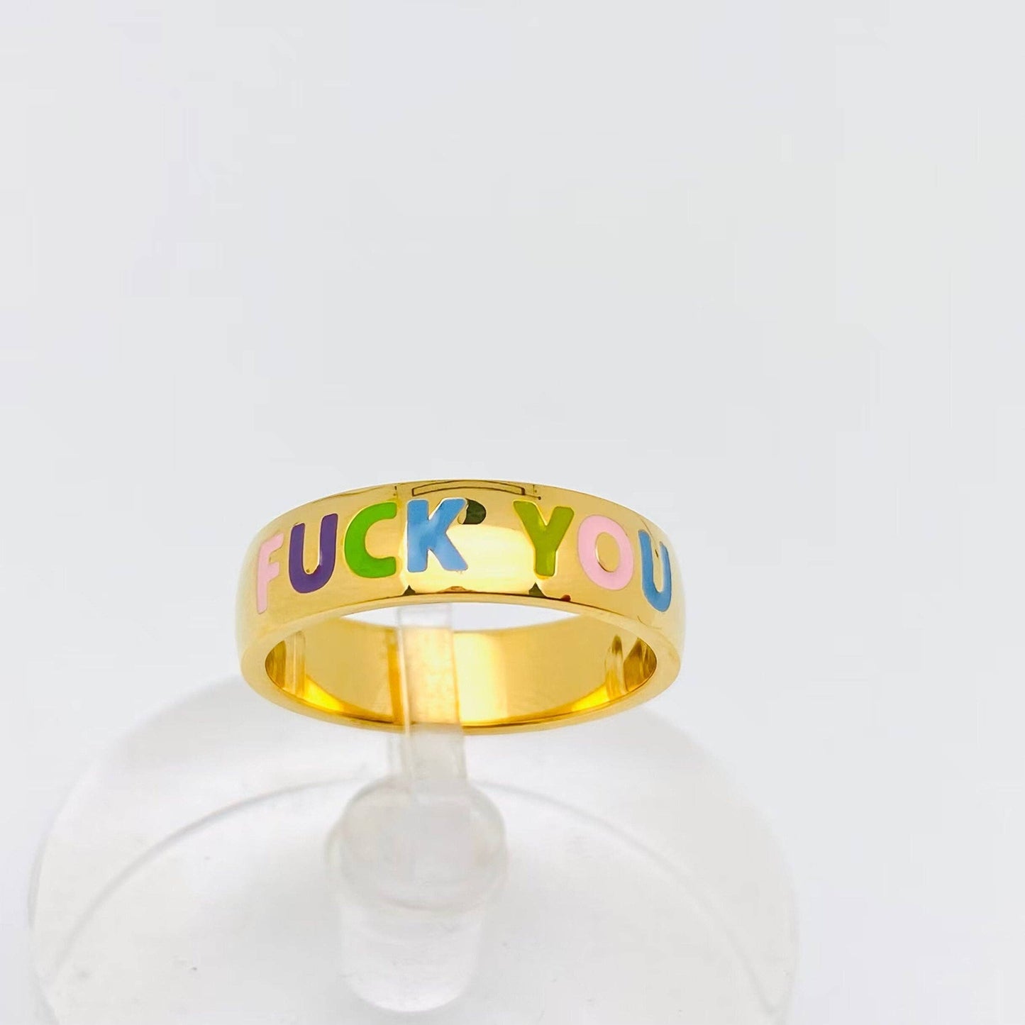 "Fuck You" Colored Ring