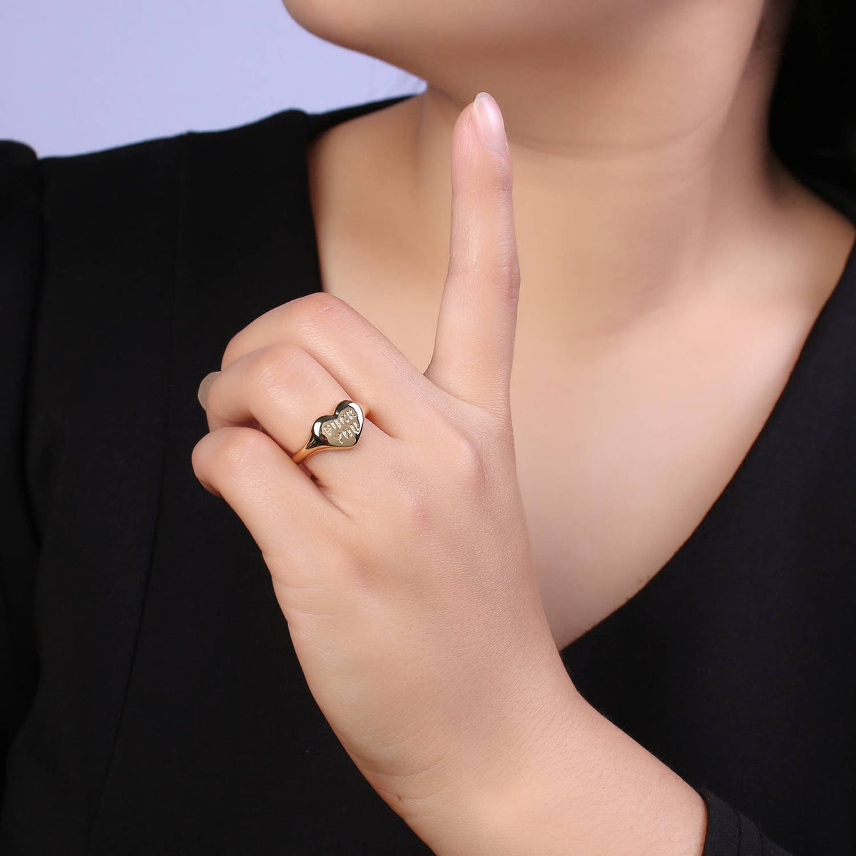 "Fuck You" Heart Ring