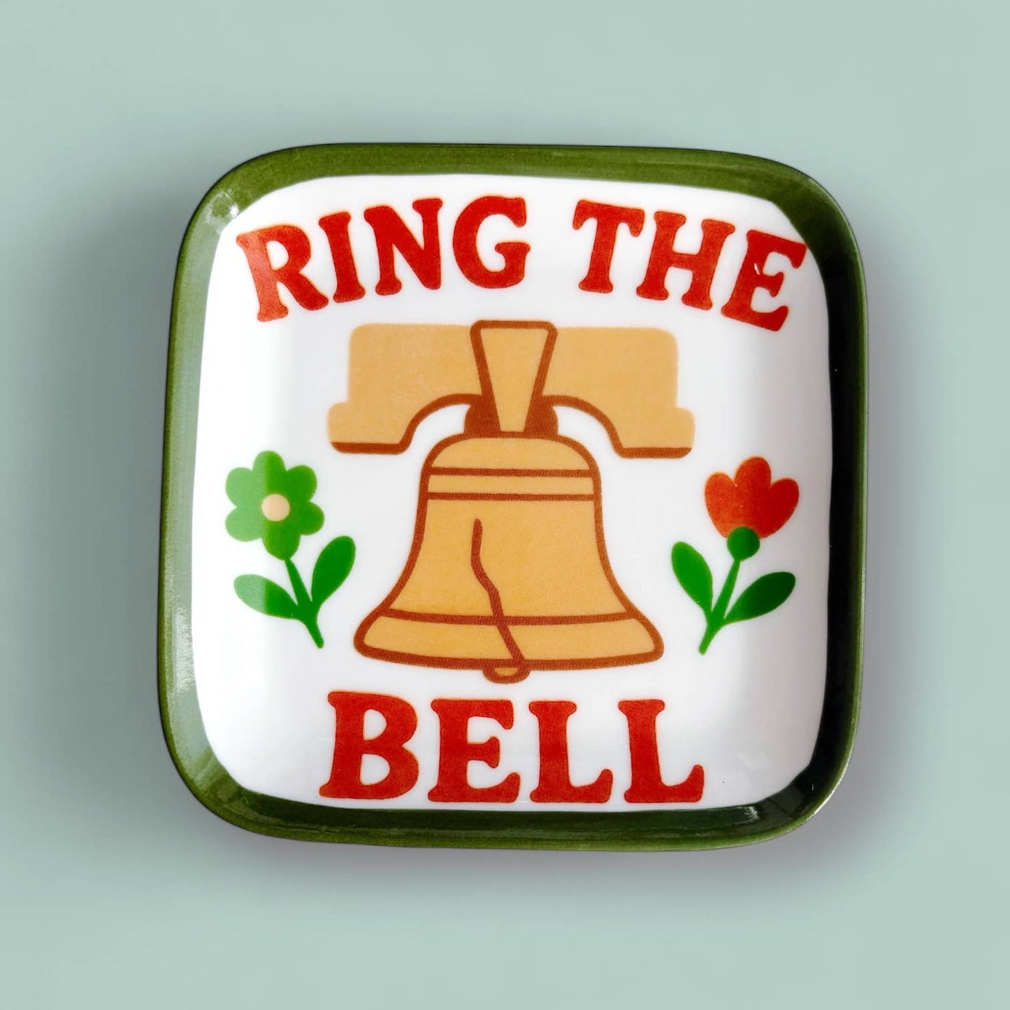 Ring The Bell Ceramic Trinket Dish