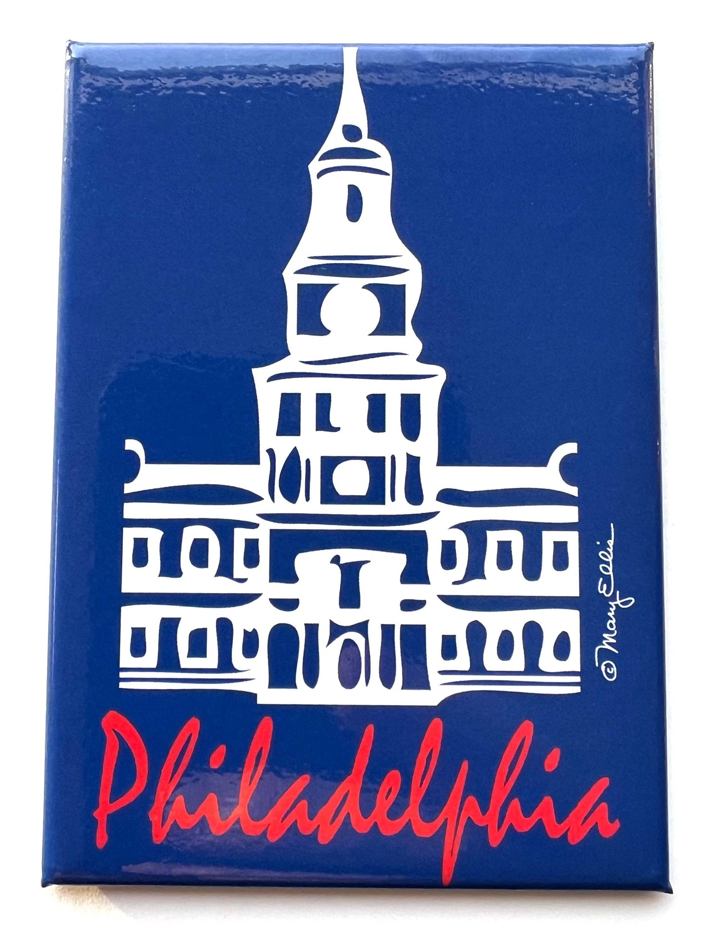 Philadelphia Magnet - Independence Hall Script