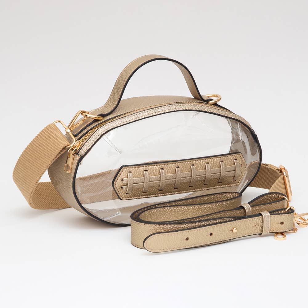 Football Transparent Crossbody Bag