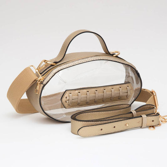 Football Transparent Crossbody Bag