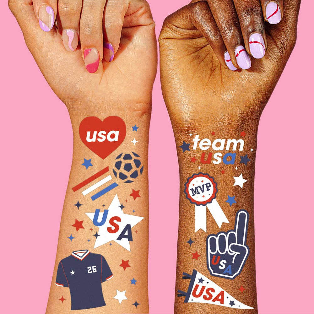 World Cup USA Soccer Temporary Tattoos