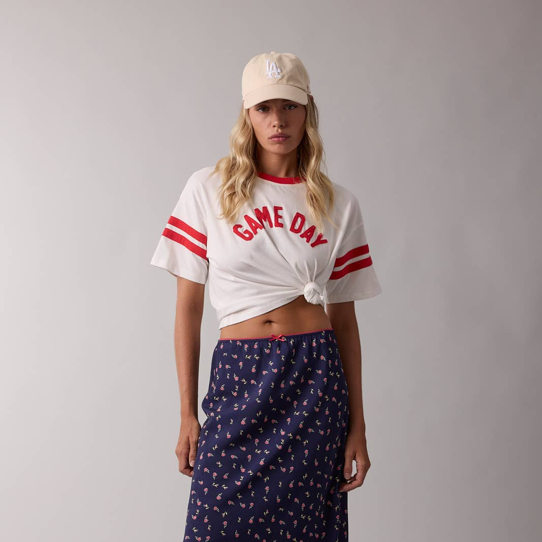 Game Day Boxy Crop Top