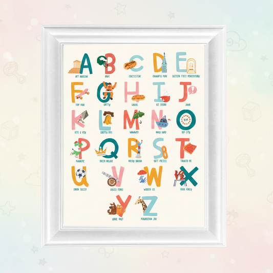 Philadelphia Alphabet Art Print