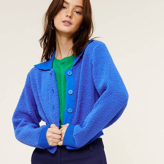 Cropped Teddy Jacket
