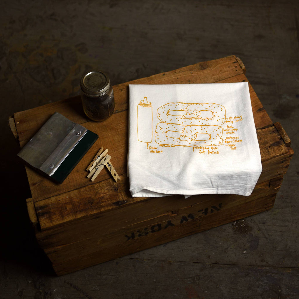Soft Pretzel Tea Towel