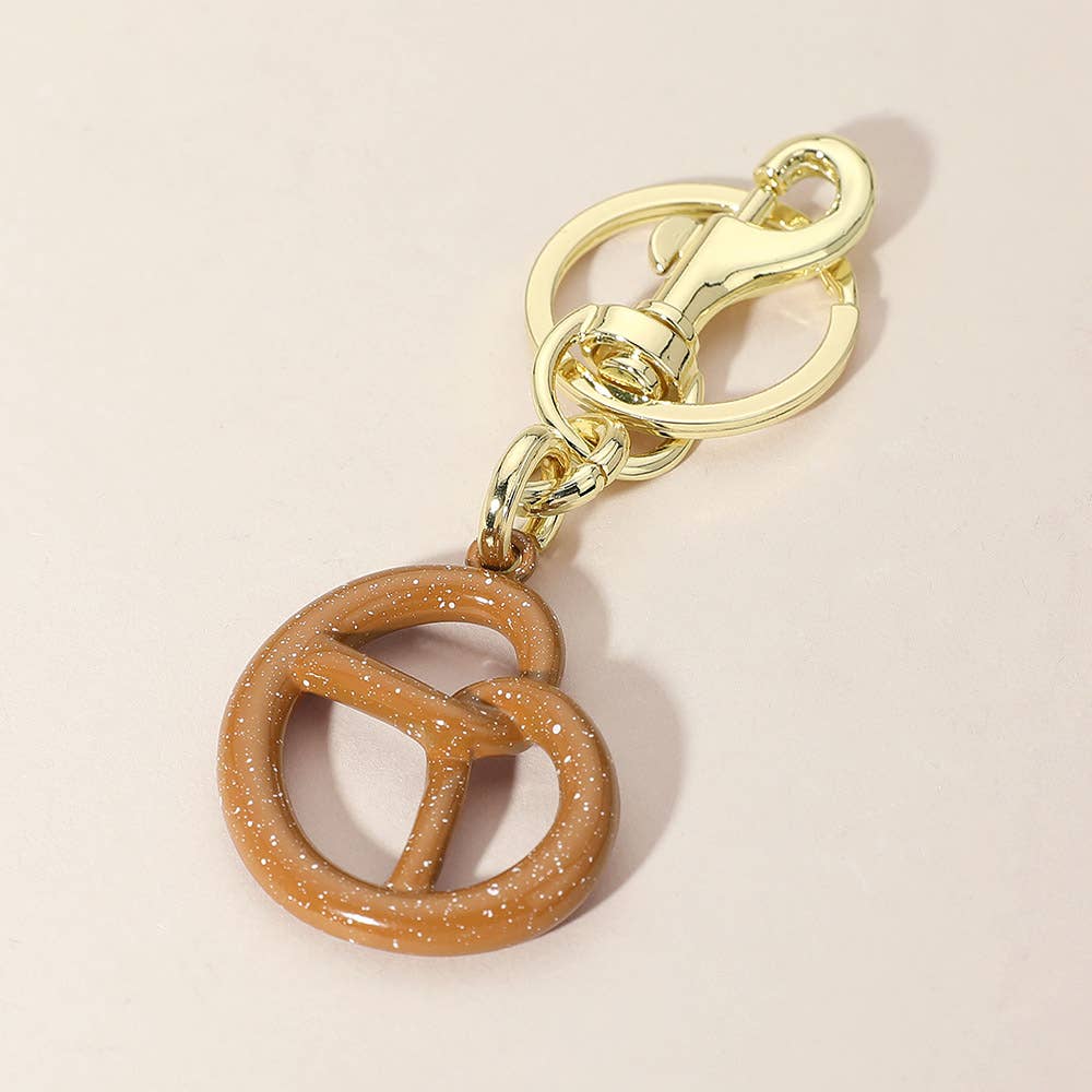 Pretzel Keychain & Bag Charm