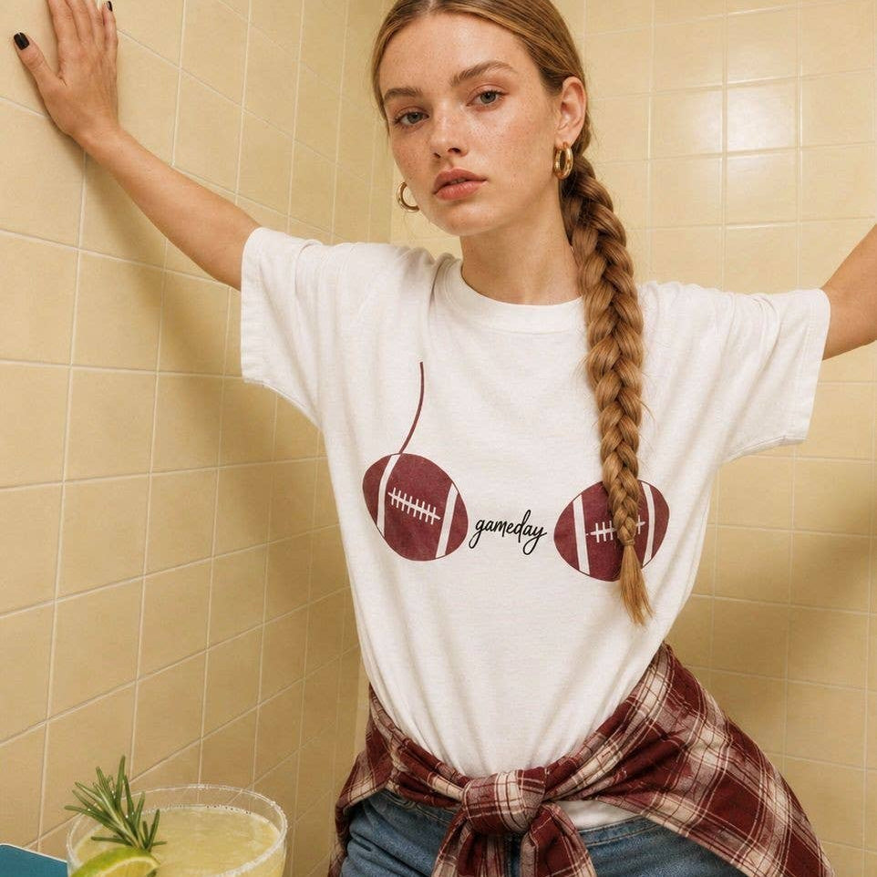 Football Bra Graphic Tee