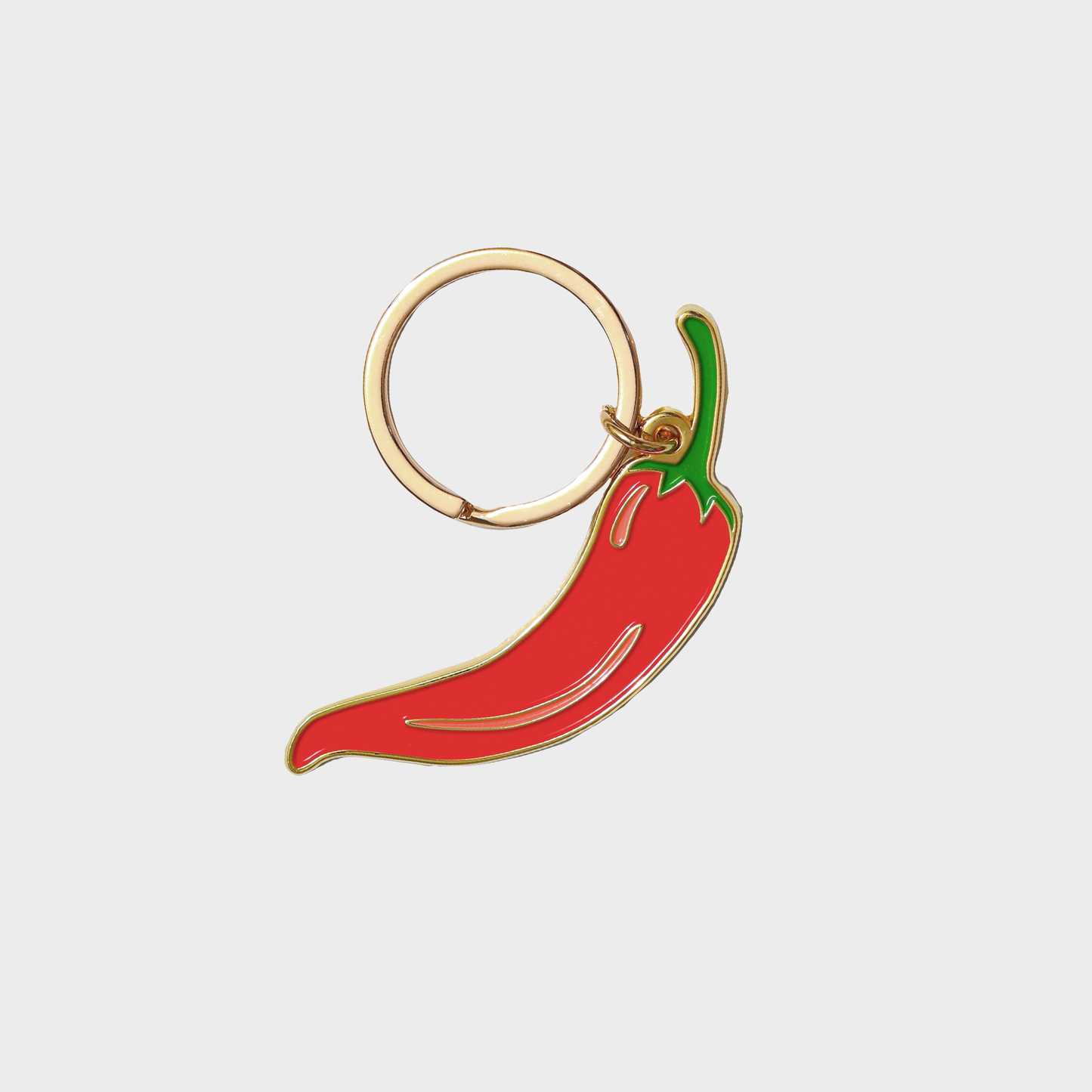 Chili Pepper Enamel Keychain/Bag Charm