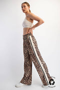 Satin Leopard Track Pant