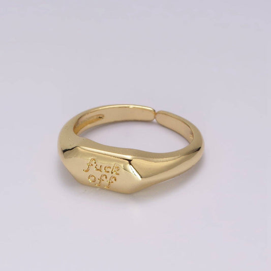 Fuck Off Signet Ring
