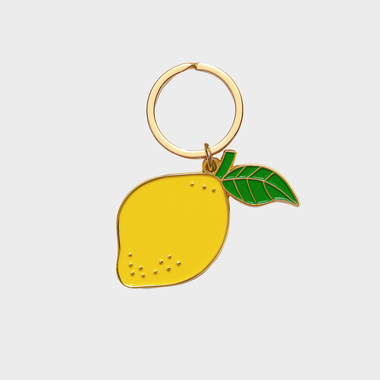Lemon Enamel Keychain/Bag Charm