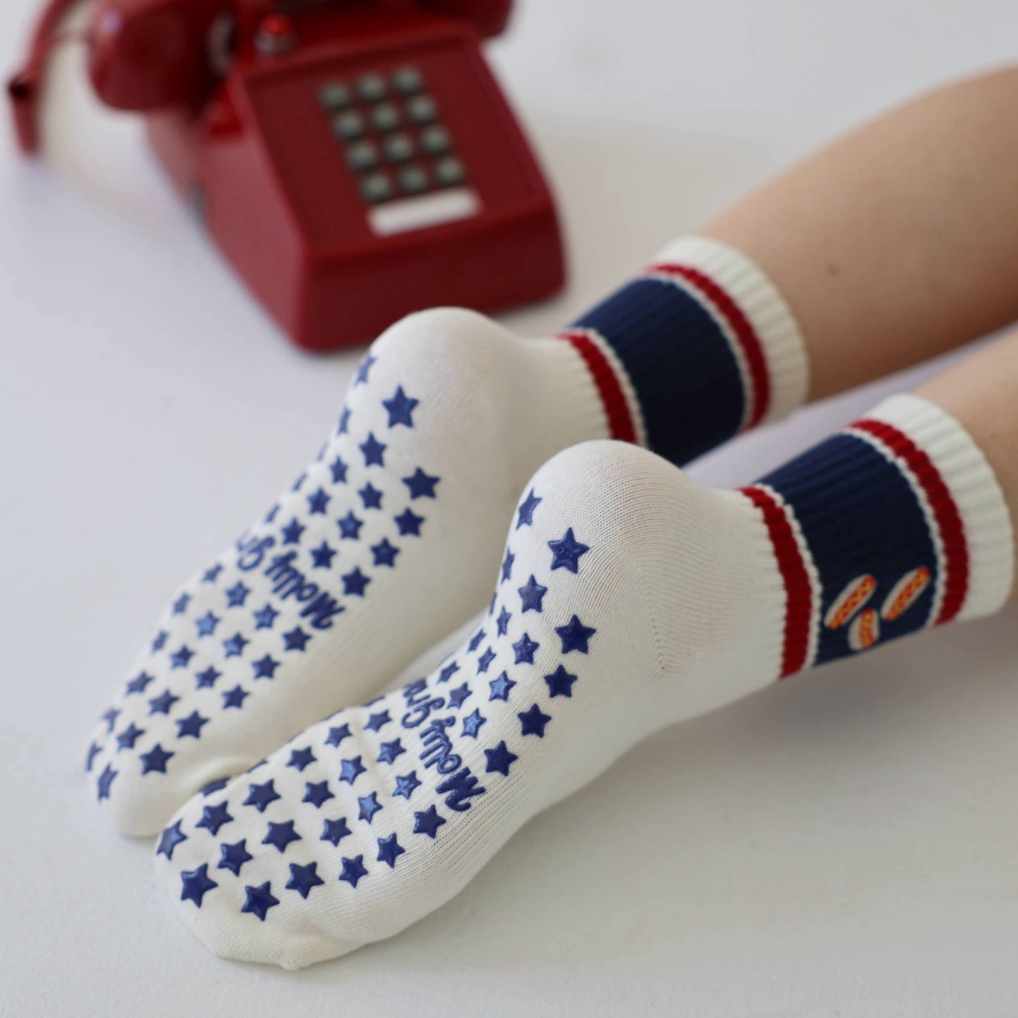 Hot Dog Grip Socks