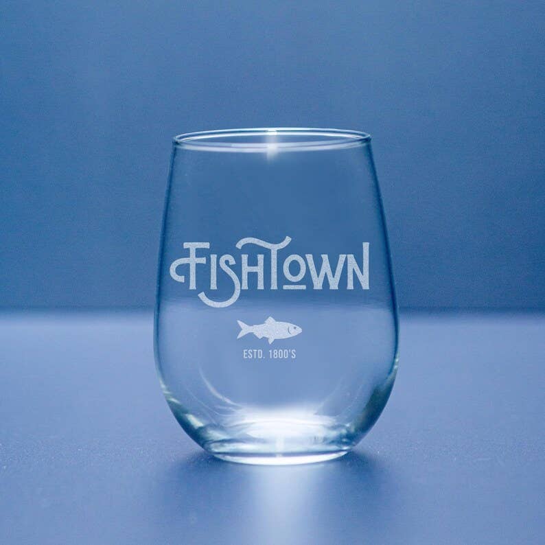 Fishtown Wine Glass