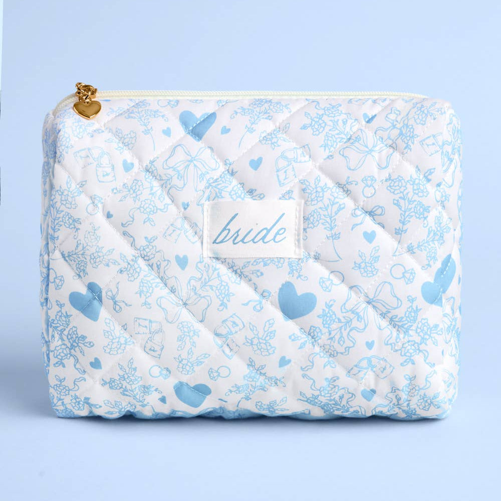 Quilted Bride Cosmetic Bag