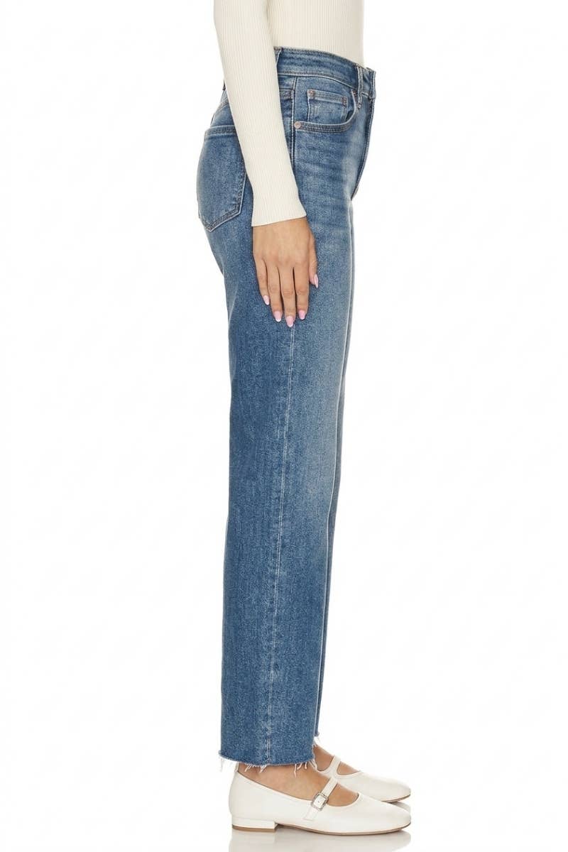 High Rise Straight Leg Denim