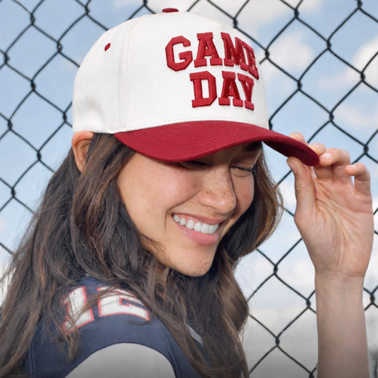 Game Day 3D Letter Embroidered Hat