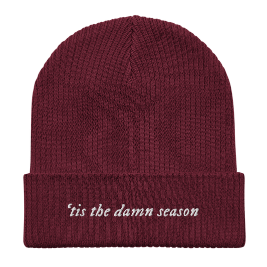 'tis the damn season beanie