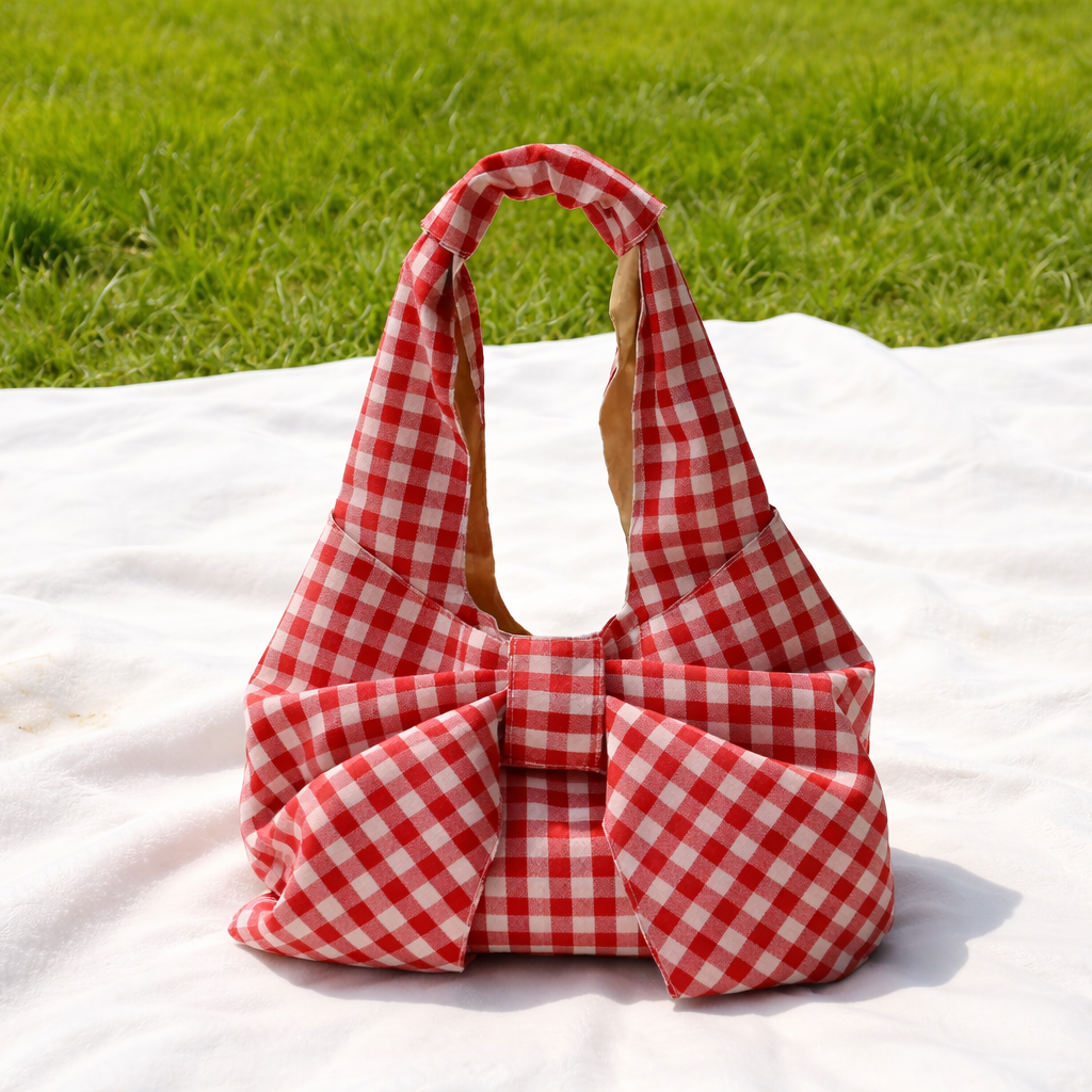 Red & Blue Gingham Purses
